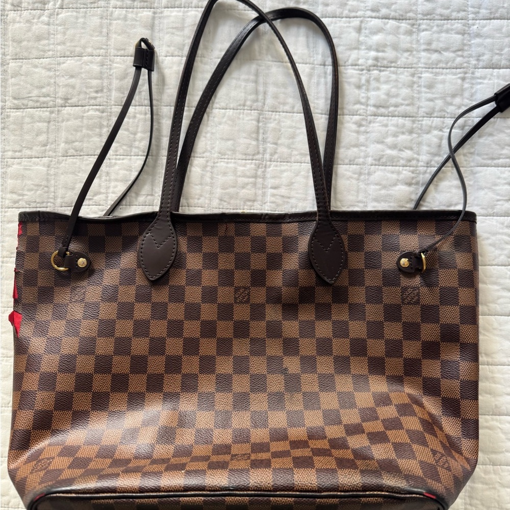 Louis Vuitton Brown Checkered Tote